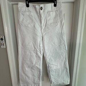 Anthropologie Pilcro high rise wide leg cropped jeans size 32